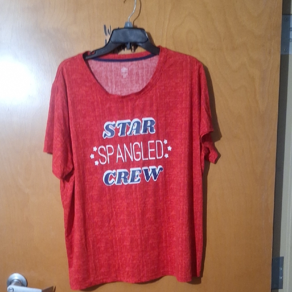 Red Star Spangled Crew Women's Short Sleeve Tee